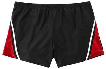 Abraxas Klecker Kasten-Badehose Moritz schwarz rot