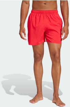 Adidas Solid CLX Short-Length Badeshorts Pure Ruby / Black (JC9919)