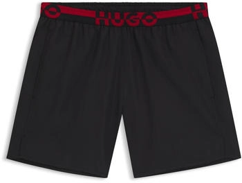 HUGO Badeshorts mit Split-Logo am Bund - Style TAPI 50545388 Schwarz