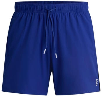 Hugo Boss Badeshorts mit Signature-Streifen und Logo - Style Iconic 50491594 Blau