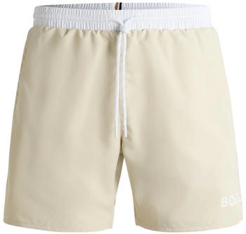 Hugo Boss Schnell trocknende Badeshorts mit Kontrast-Details - Style Starfish 50514429 Hellbeige