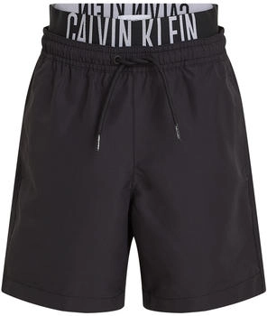 Calvin Klein Badehose Medium Double Schwarz schwarz