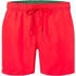 Lacoste Badeshorts Logo-Badge rot