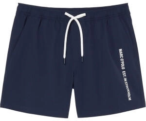 Marc O'Polo Badeshorts 'Olmen Essentials' nachtblau weiß