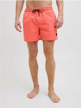 Jack & Jones Badeshorts 'JPSTMAUI JJSWIM SOLID AKM SN' rot