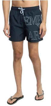 Emporio Armani Badeshorts Logo-Grafik blau