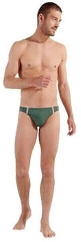 HOM Badeanzug Nautical Khaki gestreift