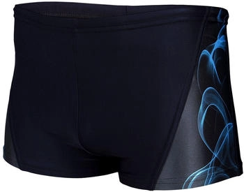 Aquarti Kurze Badehose Streifen schwarz blau 16201
