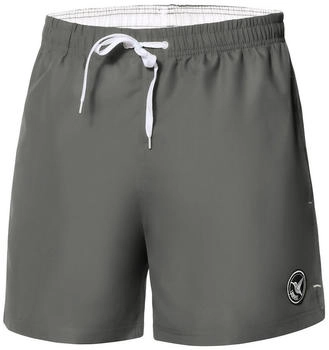 Ladeheid Badehose Herren Bequeme Badeshorts Kurz Seitentaschen und Schnürchen LA40-198 grau