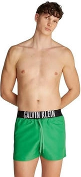 Calvin Klein Badeshorts hellgrau limette schwarz
