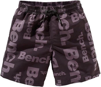 Bench Badeshorts allover Logodruck schwarz