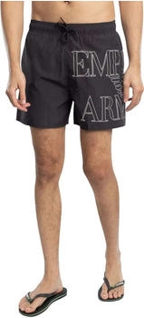 Emporio Armani Badeshorts Logo-Grafik schwarz