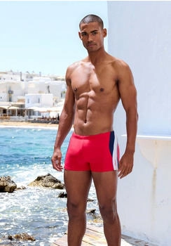 s.Oliver Badeshorts navy rot weiß