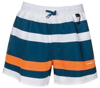 wavebreaker Badeshort orange weiss blau