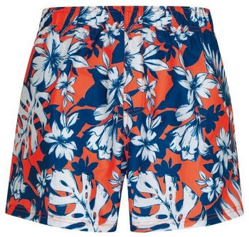 wavebreaker Shorts Blumenmuster Blätterprint Netzfutter Grafikdruck