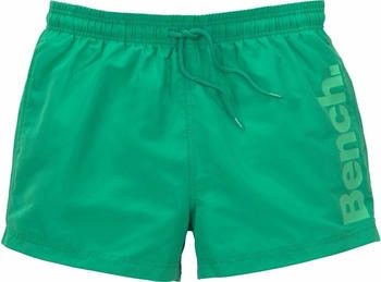 Bench Badeshorts seitlichem Logoschriftzug grün