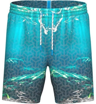 Arena Mens Beach Boxer Placed 007152 wasser multi