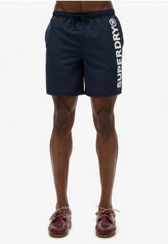 Superdry Badeshorts marine weiß