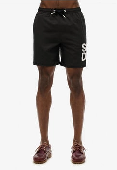 Superdry M3010247A Badeanzug Logo schwarz