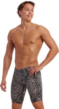 Funky Trunks Training Jammers grau schwarz