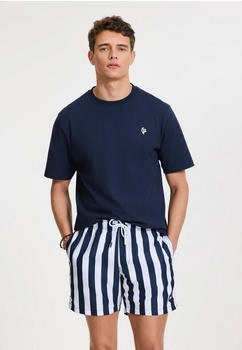 Shiwi Badeshort Badehose Stripes dunkelnavy