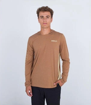 Hurley Atticus Ii Upf Langarm-rashguard braun