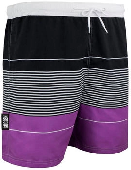 GUGGEN Mountain Badehose Muster streifen lila