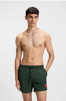 HUGO 50493450/00, HUGO Badeshorts mit Label Patch Modell 'DOMINICA' Khaki men