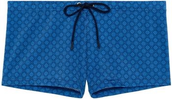 HOM Badepants Tunnelzug blau print M