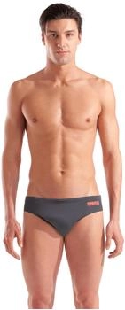Arena Team Swim Briefs Solid grau schwarz