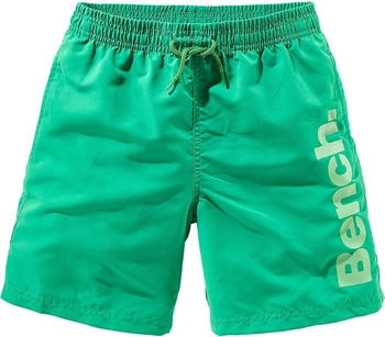 Bench Badeshorts mit Logoschriftzug grün