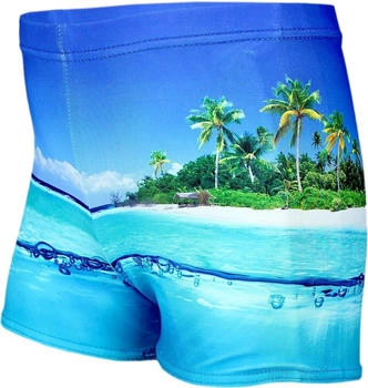 Aquarti Racerback Bustier & Badeshorts insel meer/blau