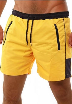 Reslad Badeshorts mit Rei&szlig;verschluss gelb