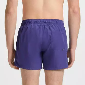 HUGO ABAS Badeshorts blau/weiß