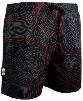 GUGGEN Mountain Boardshorts 1801 (AT-Badehose-GM-ZM1801) rot