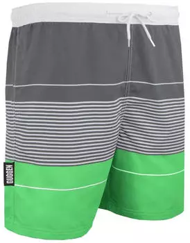 GUGGEN Mountain Badehose mit Muster Streifen (4250848599051) grün