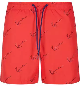 Karl Kani Signature Pointelle Shorts navy/rot