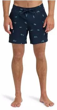 Quiksilver Stretch Printed Volley 16" Boardshorts (55891036) dunkelblau spaced out