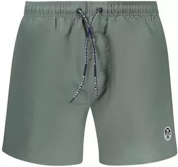 North Sails Badeshorts mit Kordelzug & Taschen gr&uuml;n