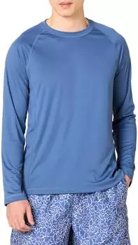 Amazon Essentials Lang&auml;rmeliges Schnell Trocknendes Bade-T-Shirt Slim Fit