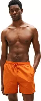 Tommy Hilfiger TH Essential Drawstring Mid Length Swim Shorts (UM0UM03477) bonfire orange