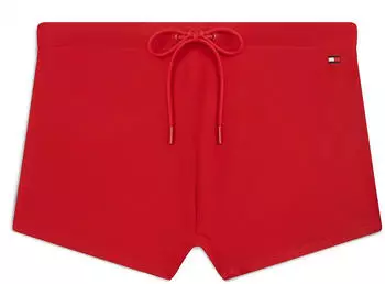 Tommy Hilfiger Signature Logo Mid Length Swim Shorts (UM0UM03728) medium red