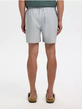 Selected DANE Badeshorts mit Streifenmuster hellblau/wei&szlig;