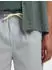 Selected DANE Badeshorts mit Streifenmuster hellblau/weiß