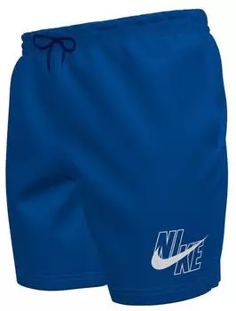 Nike Swim Logo Solid 5" Volley Shorts (NESSA566) blau