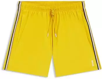 Hugo Boss Badeshorts mit Signature-Streifen und Logo Style Iconic 50491594 Gelb