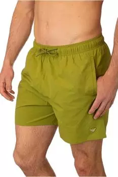 Emporio Armani Regular Fit Badeshorts mit Logo-Badge (EM000583.AF12331) oliv
