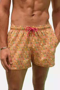 Next Fashion Essential Badeshorts türkis/hellblau/orange/weiß