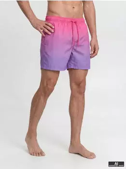 Jack & Jones JPSTMAUI Horizon Dip Dye Swim Shorts (74903967) fandango pink