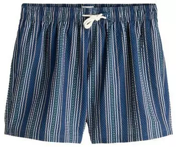 Next Fashion Signature Tailored Fit Badeshorts mit Bund (H9673004) navy blue